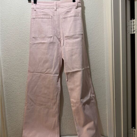 MIOU MUSE Frannie Front Pocket Denim Pant in Light Pink NWOT Sz. M - Picture 5 of 8